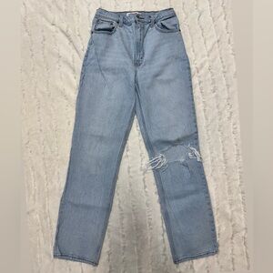 Abercrombie & Fitch Light Wash Straight Leg Jeans